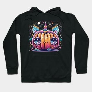 Cute Unicorn Pumpkin Funny Halloween Costume Hoodie